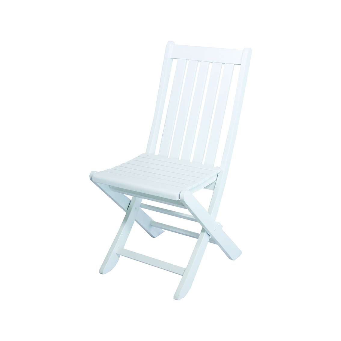 Acropol kolsuz katlanır sandalye beyaz