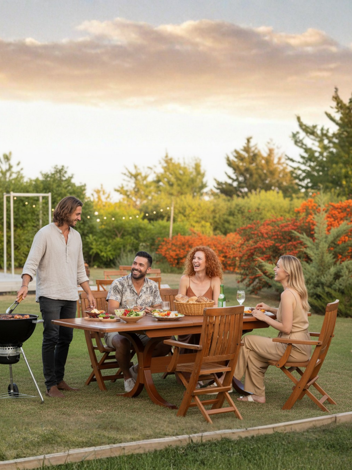 Ahşap Katlanır Sevt Sandalye | Bahçe & Balkon İçin Pratik Mobilya