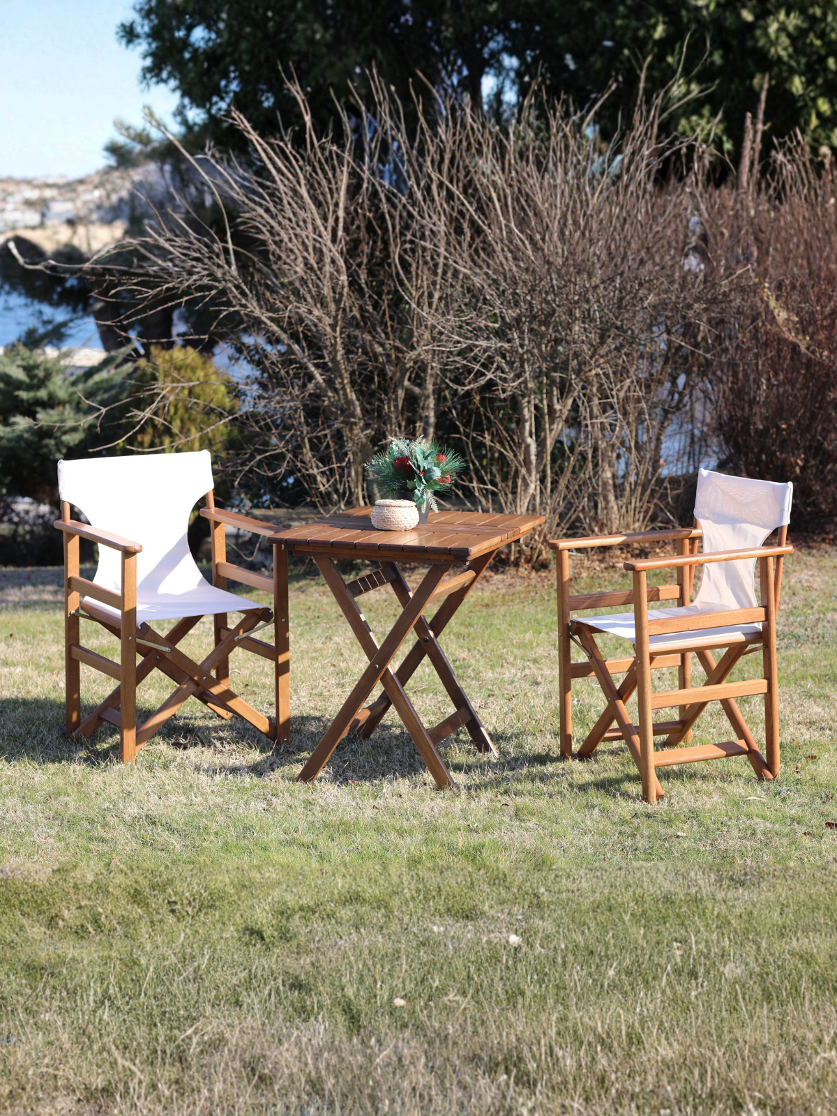 Atina Rejisör Sandalye | Katlanabilir Ahşap Dış Mekan Sandalyesi