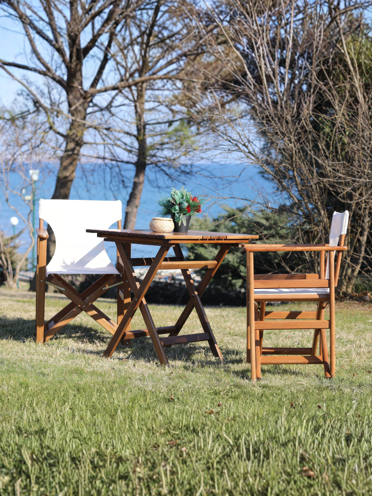 Atina Rejisör Sandalye | Katlanabilir Ahşap Dış Mekan Sandalyesi