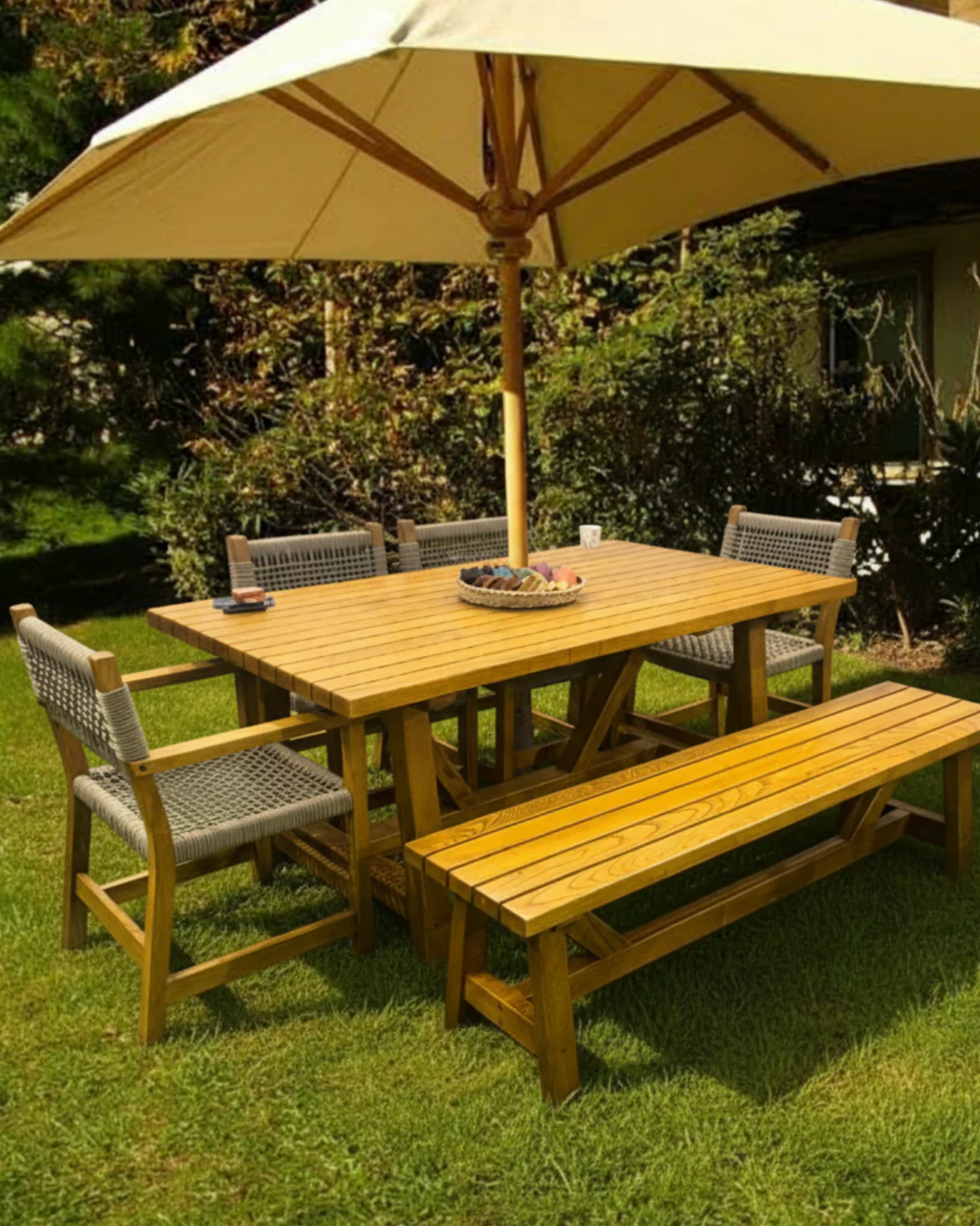 Maya Kollu Ahşap Sandalye Cappuccino