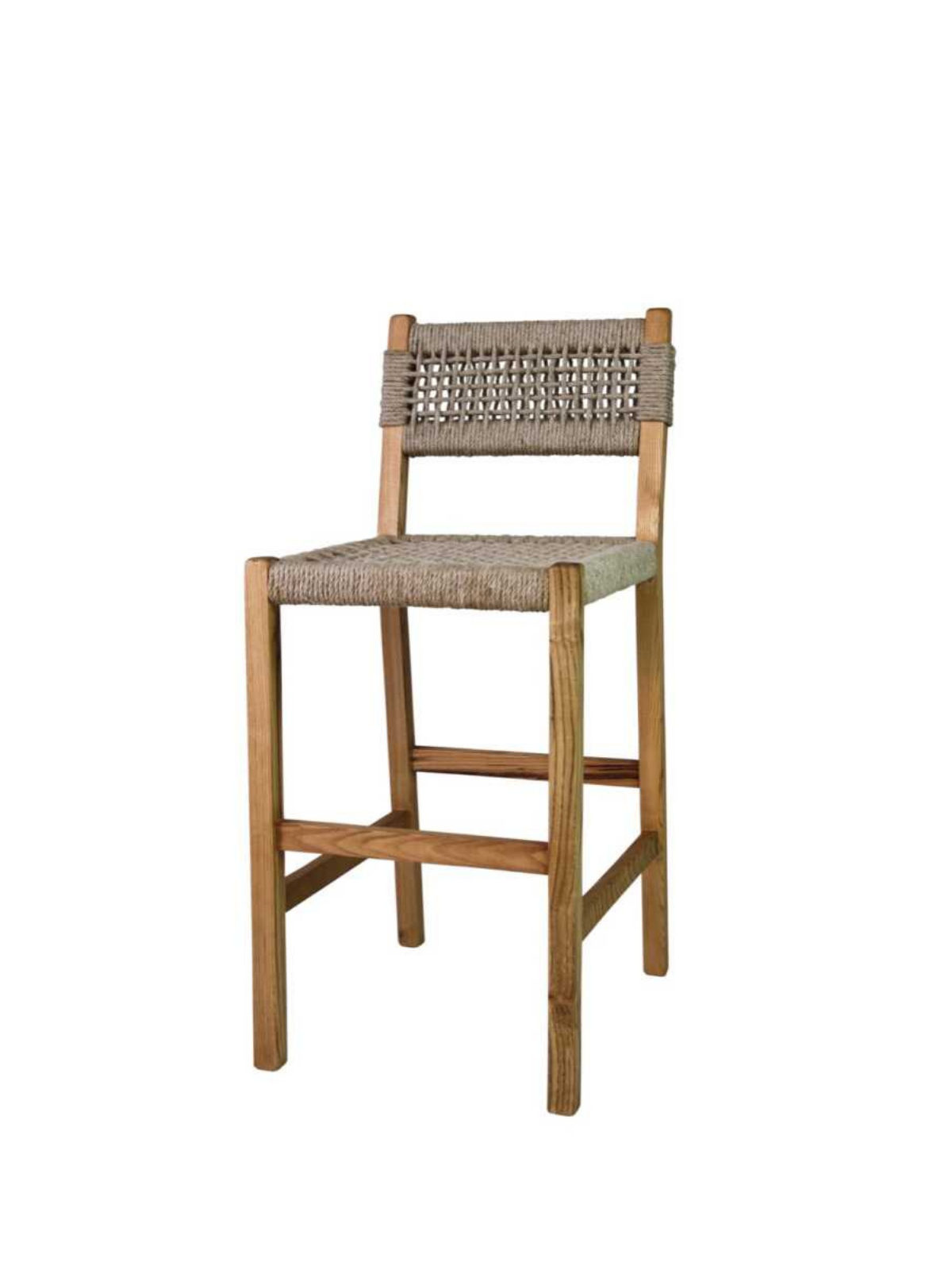 Maya Bar Sandalyesi Cappuccino | Kestane Ağacı, El İşçiliği ve Dayanıklı Yapı