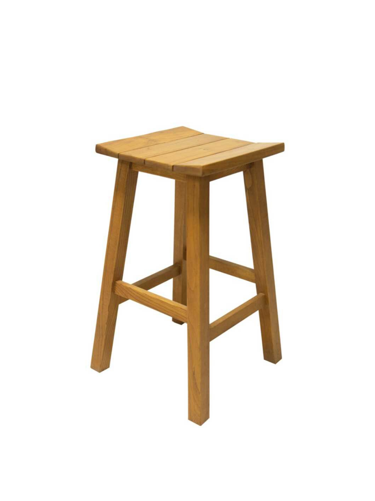 Riva Ahşap Bar Taburesi | Kestane, Paslanmaz Bağlantılı Tasarım