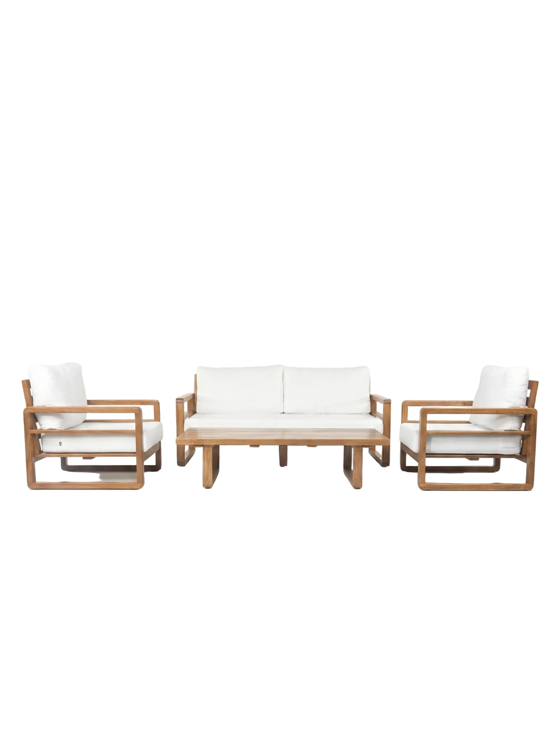 Mykonos Ahşap Oturma Seti