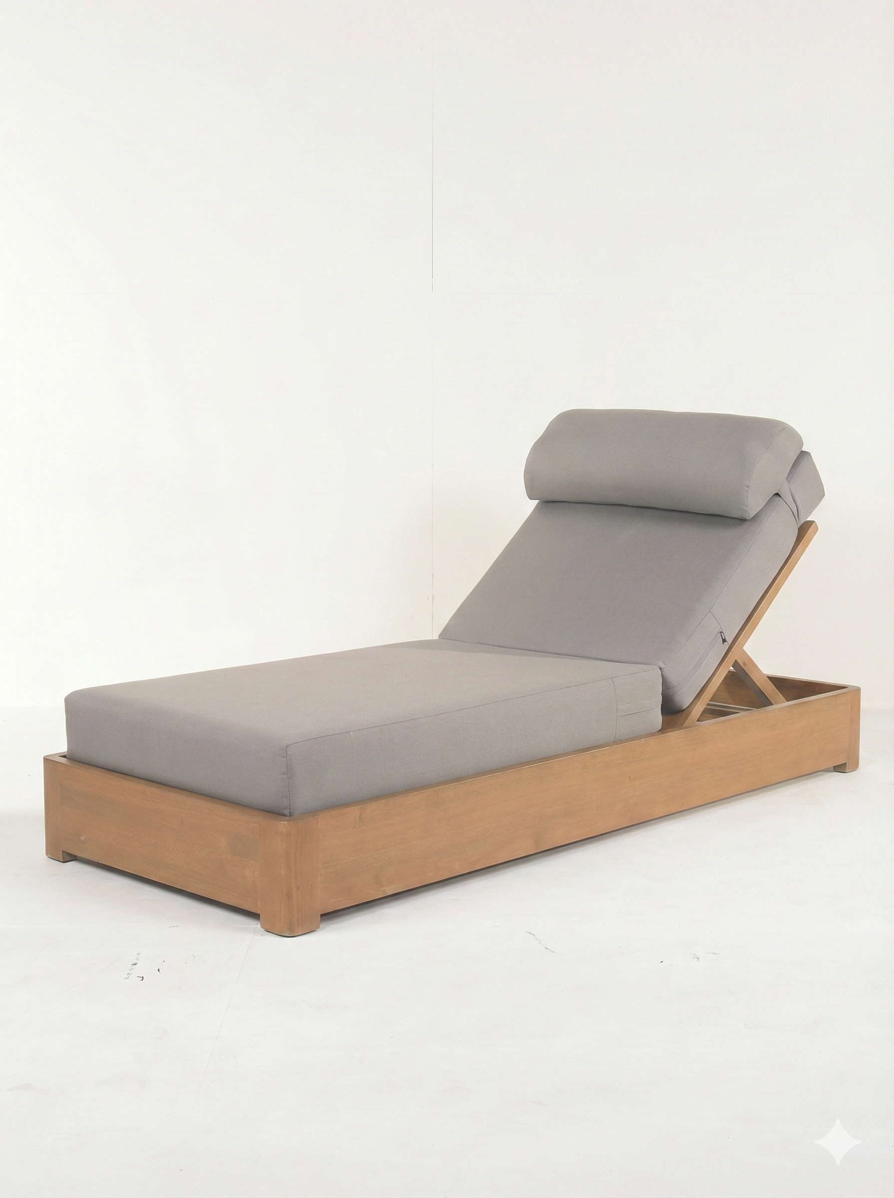 Masif Ahşap Malta Şezlong | Bahçe ve Havuz Kenarı İçin Uzun Ömürlü