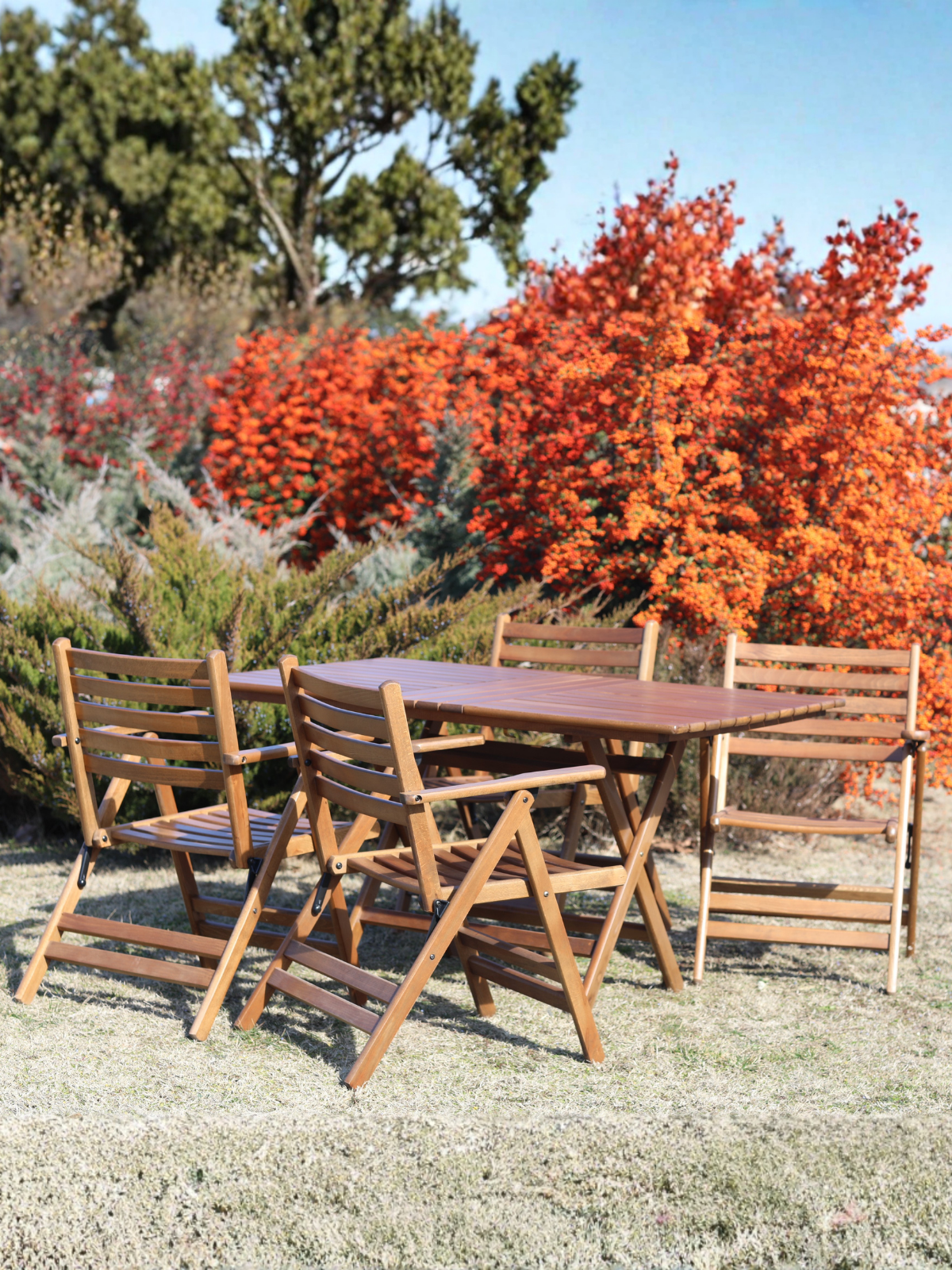 London 4'lü Minderli Bahçe Masa Sandalye Seti | Dayanıklı Masa Sandalye Takımı