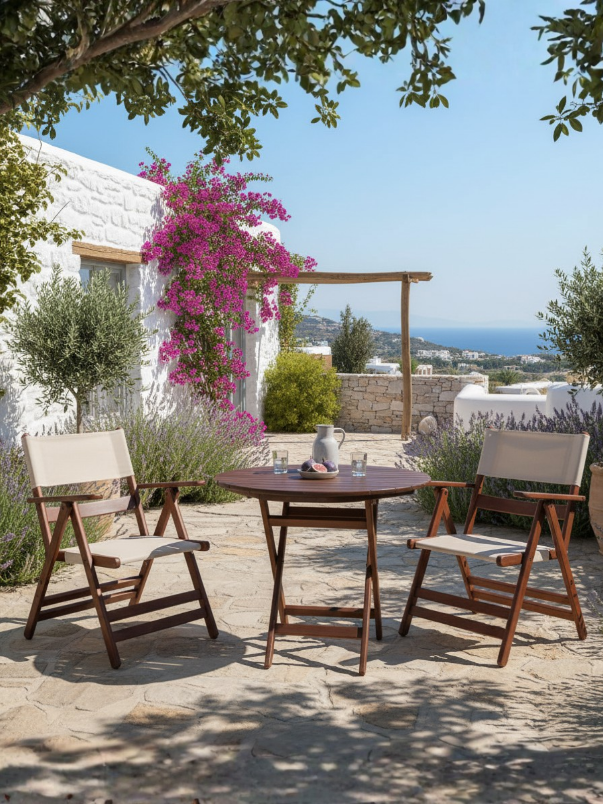 Atina PVC Katlanır Sandalye | Dış Mekana Dayanıklı Bahçe Mobilyası