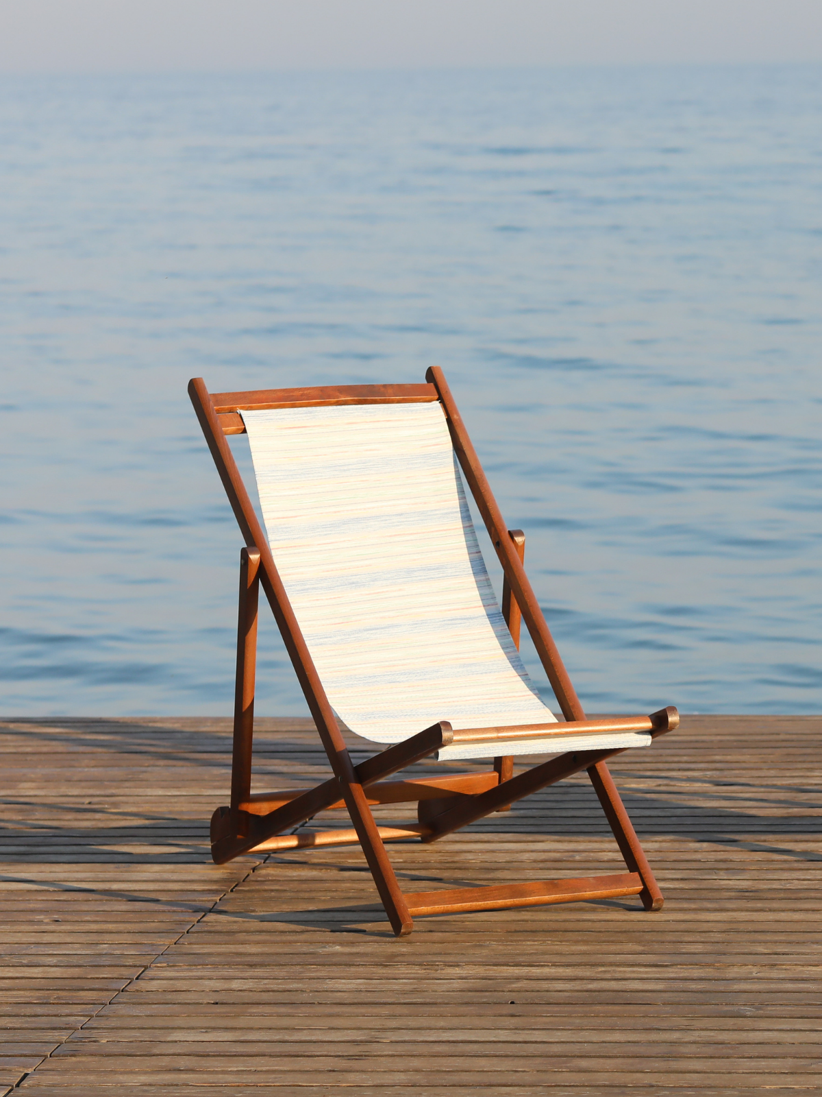 Babil Katlanır Şezlong | Doğal Ahşap, Su Geçirmez, Uzun Ömürlü