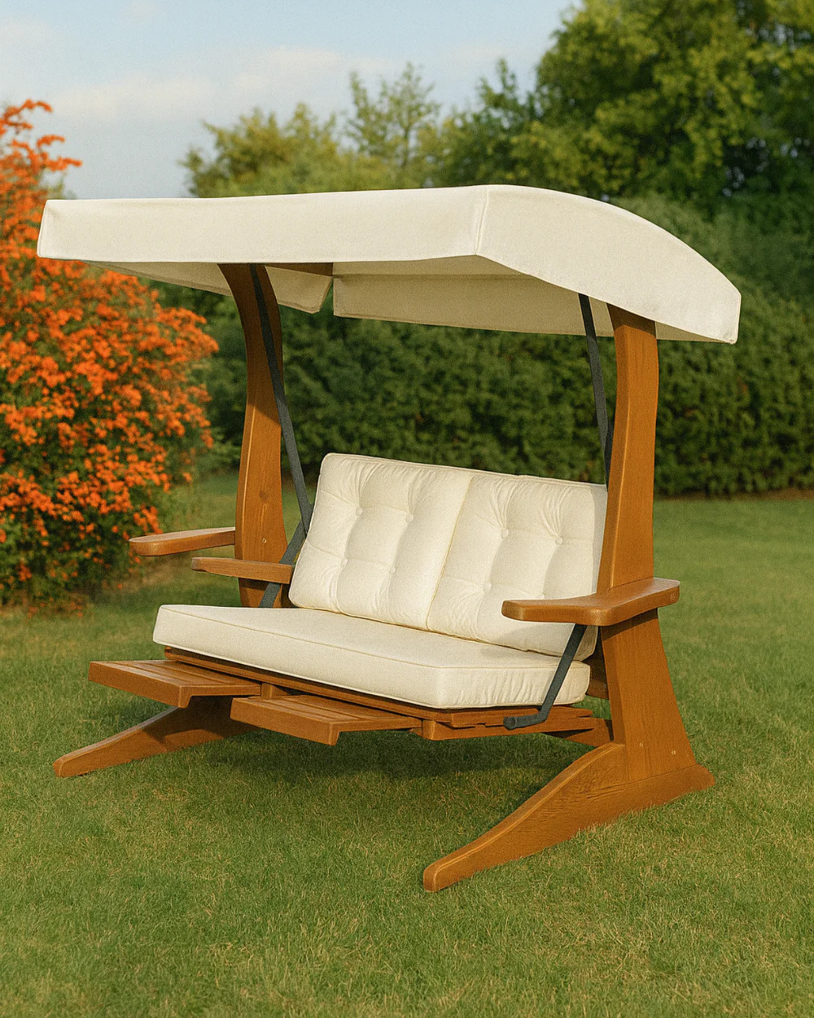 Bold 2 Kişilik Ahşap Salıncak