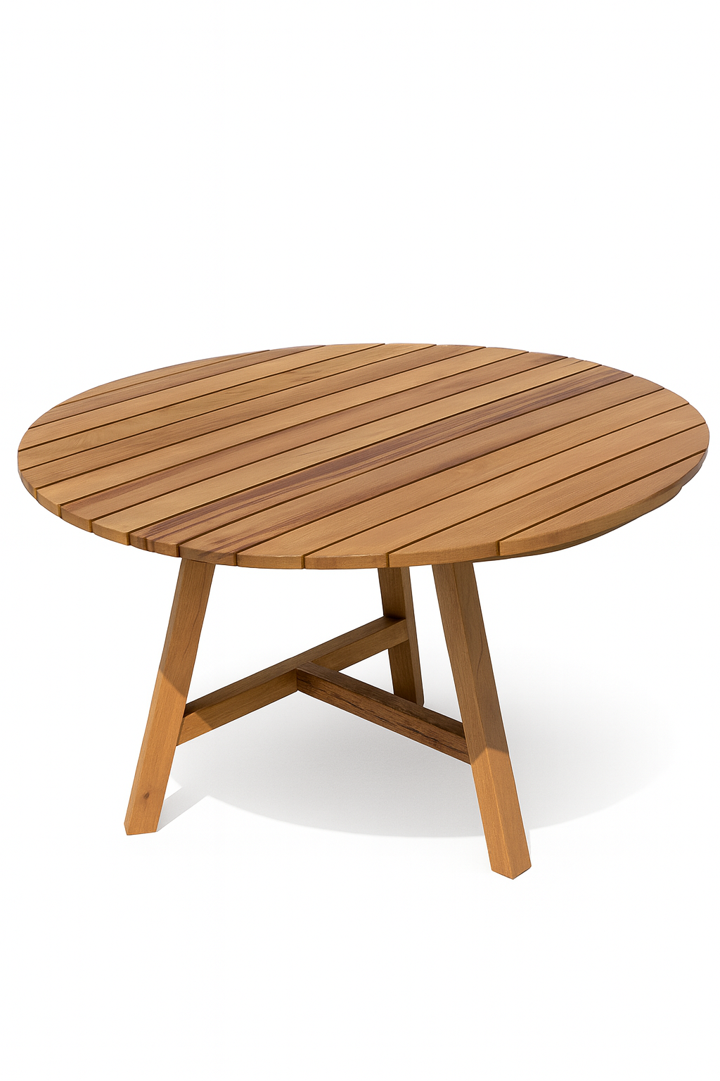 Luna Dış Mekan Yuvarlak Masa | Doğal Ahşap Tasarım