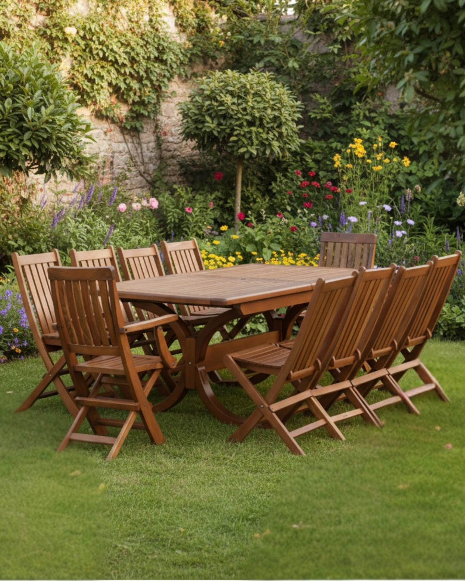 Palermo XL Dış Mekan Masa Sandalye Seti | Sağlam, Şık ve Uzun Ömürlü