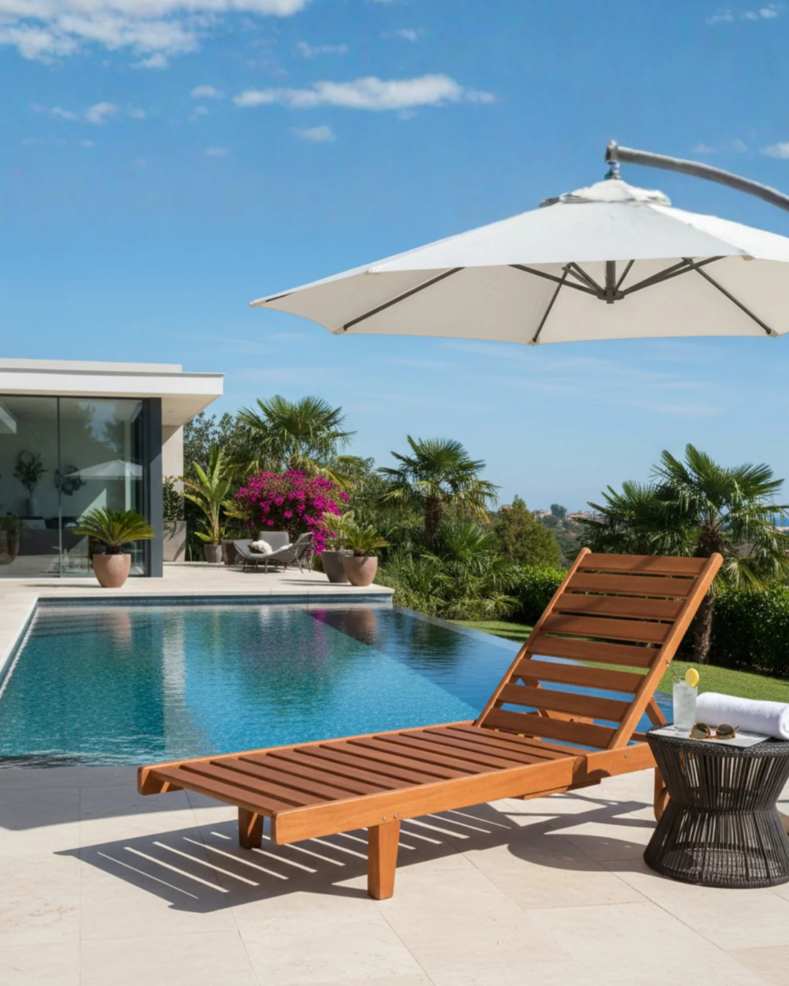 Trend Ahşap Şezlong