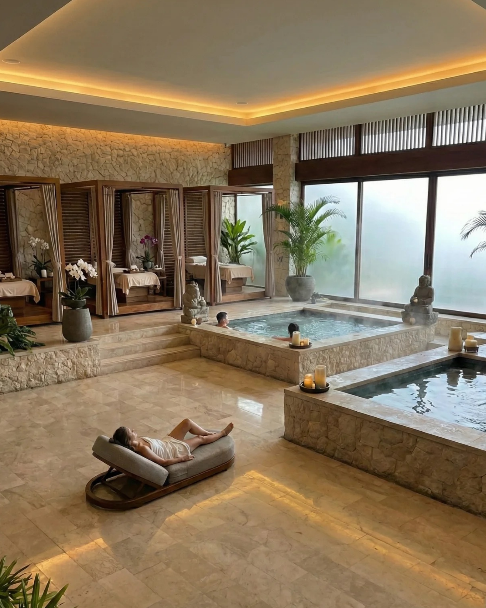 Sofya Masif Ahşap Şezlong