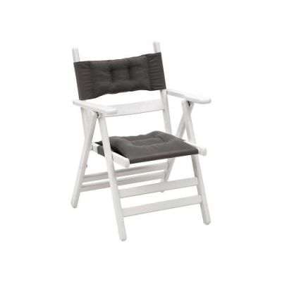 Atina sandalye minderli (beyaz) - 1