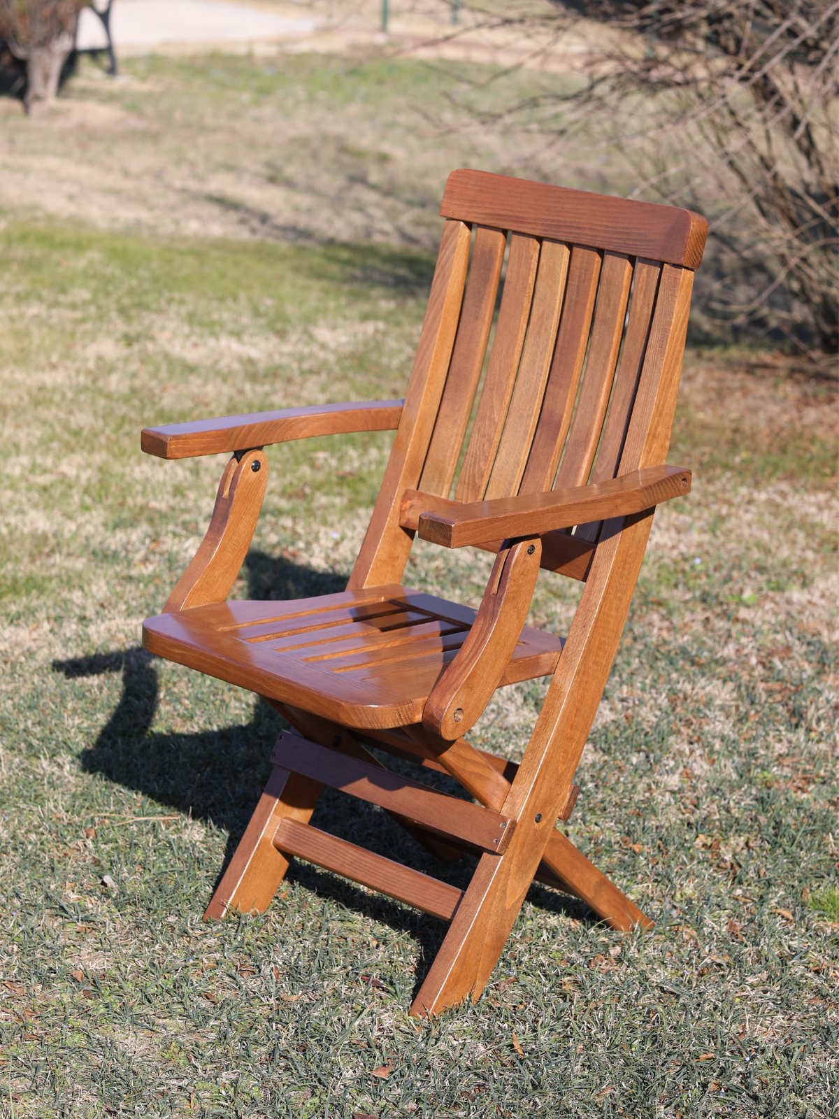 Ahşap Katlanır Sevt Sandalye | Bahçe & Balkon İçin Pratik Mobilya