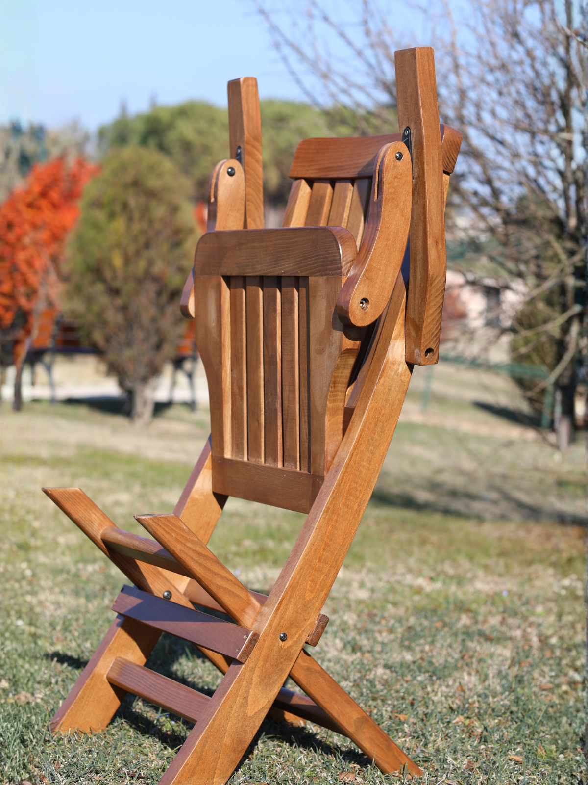 Ahşap Katlanır Sevt Sandalye | Bahçe & Balkon İçin Pratik Mobilya