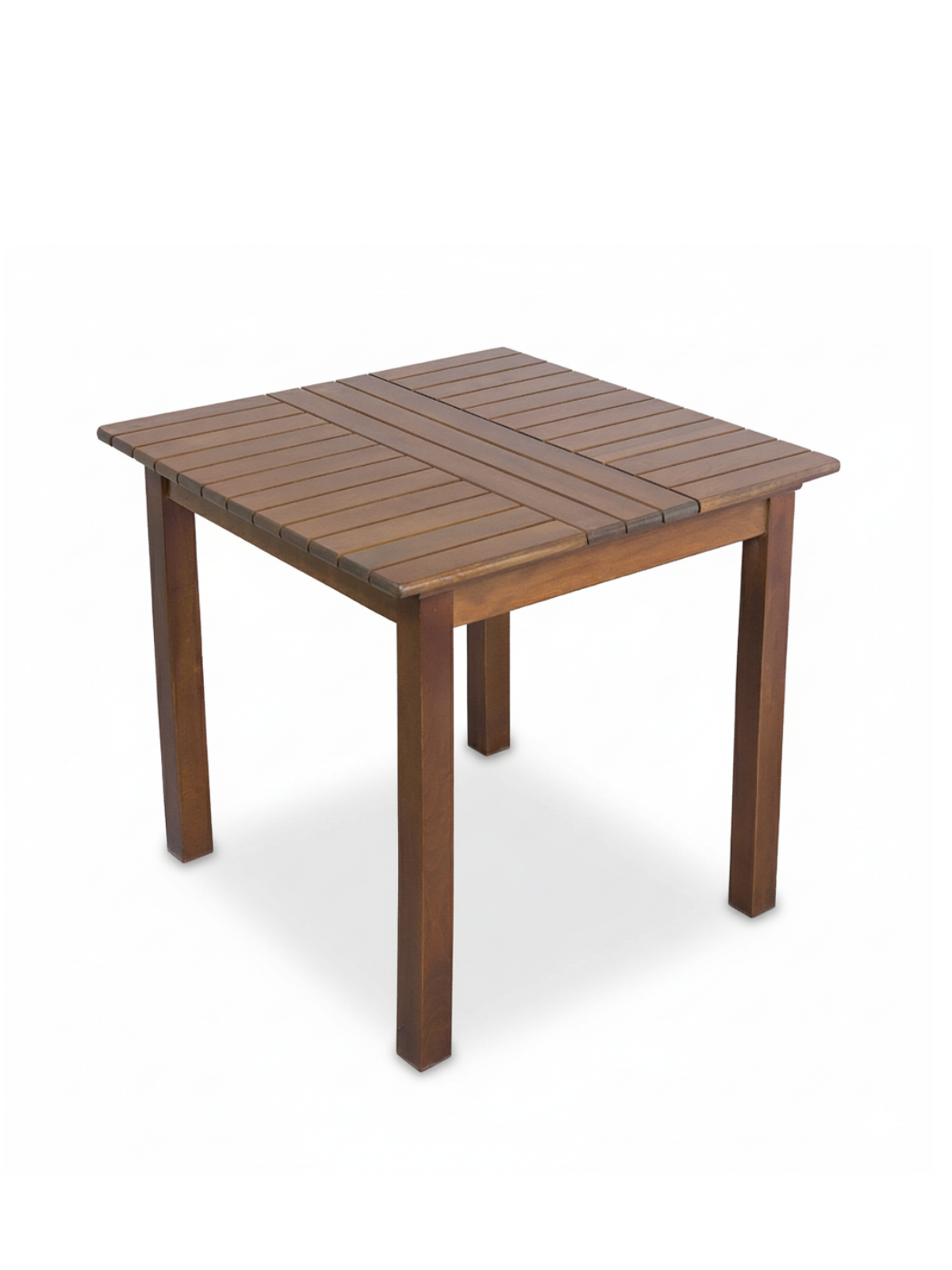 Atina Sabit Bahçe Masası 70x70 | Fırınlanmış Gürgen, Dış Mekan Dayanıklı