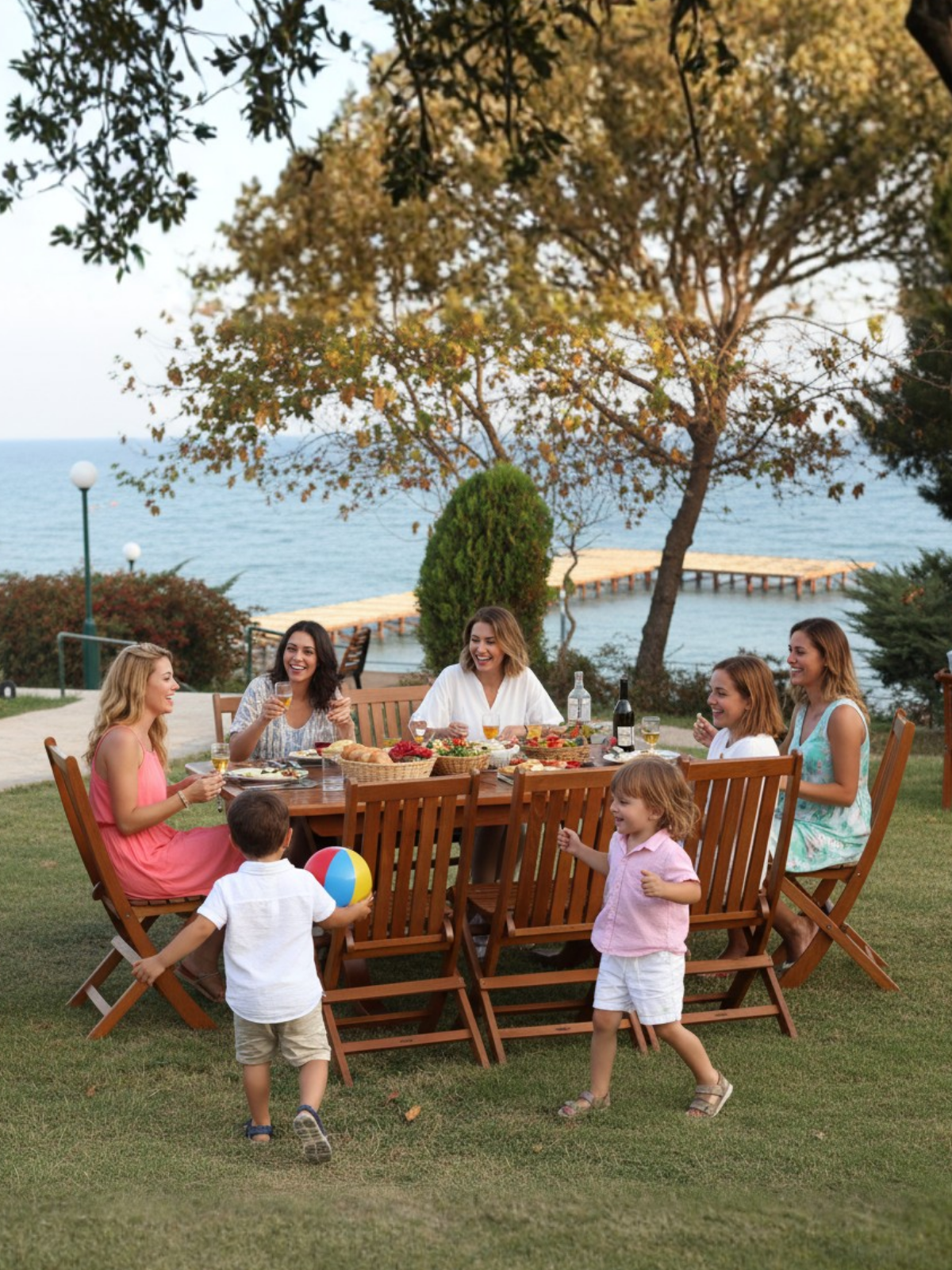 Acropol Katlanır Bahçe Sandalyesi | Dayanıklı Ahşap Mobilya