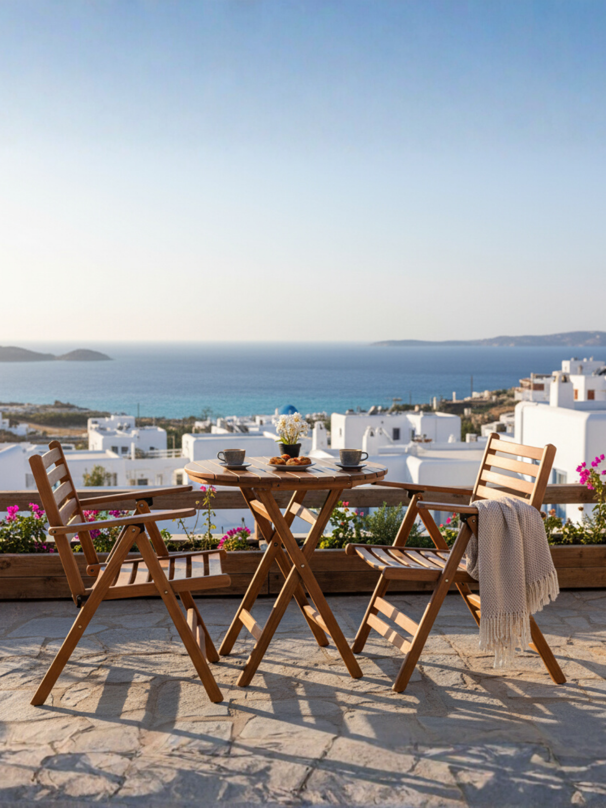 London 2'li Ahşap Bahçe Masa Sandalye Seti | Gürgen Masa Sandalye Takımı