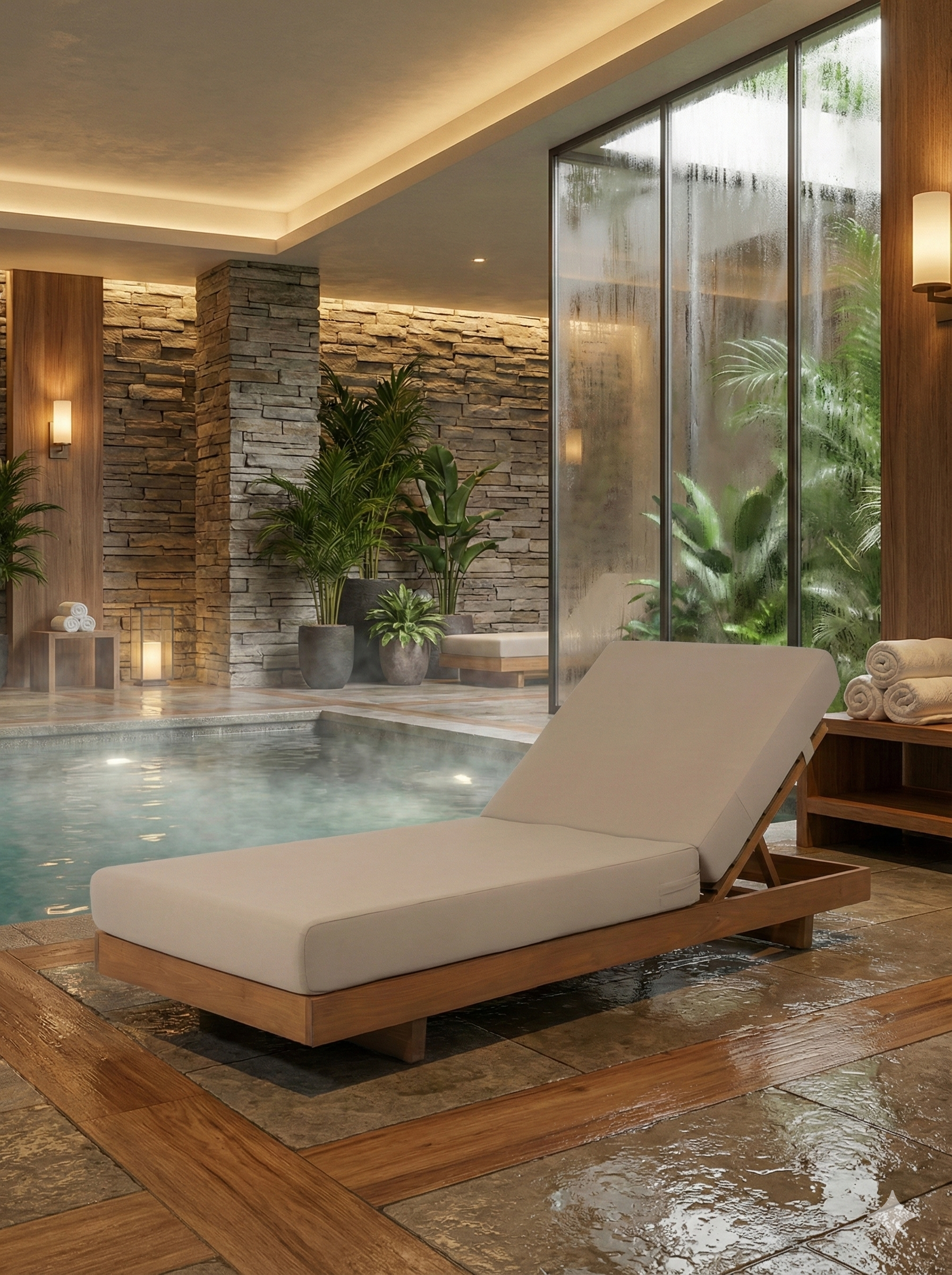 Masif Ahşap Paris Şezlong | Bahçe ve Havuz Kenarı İçin Uzun Ömürlü