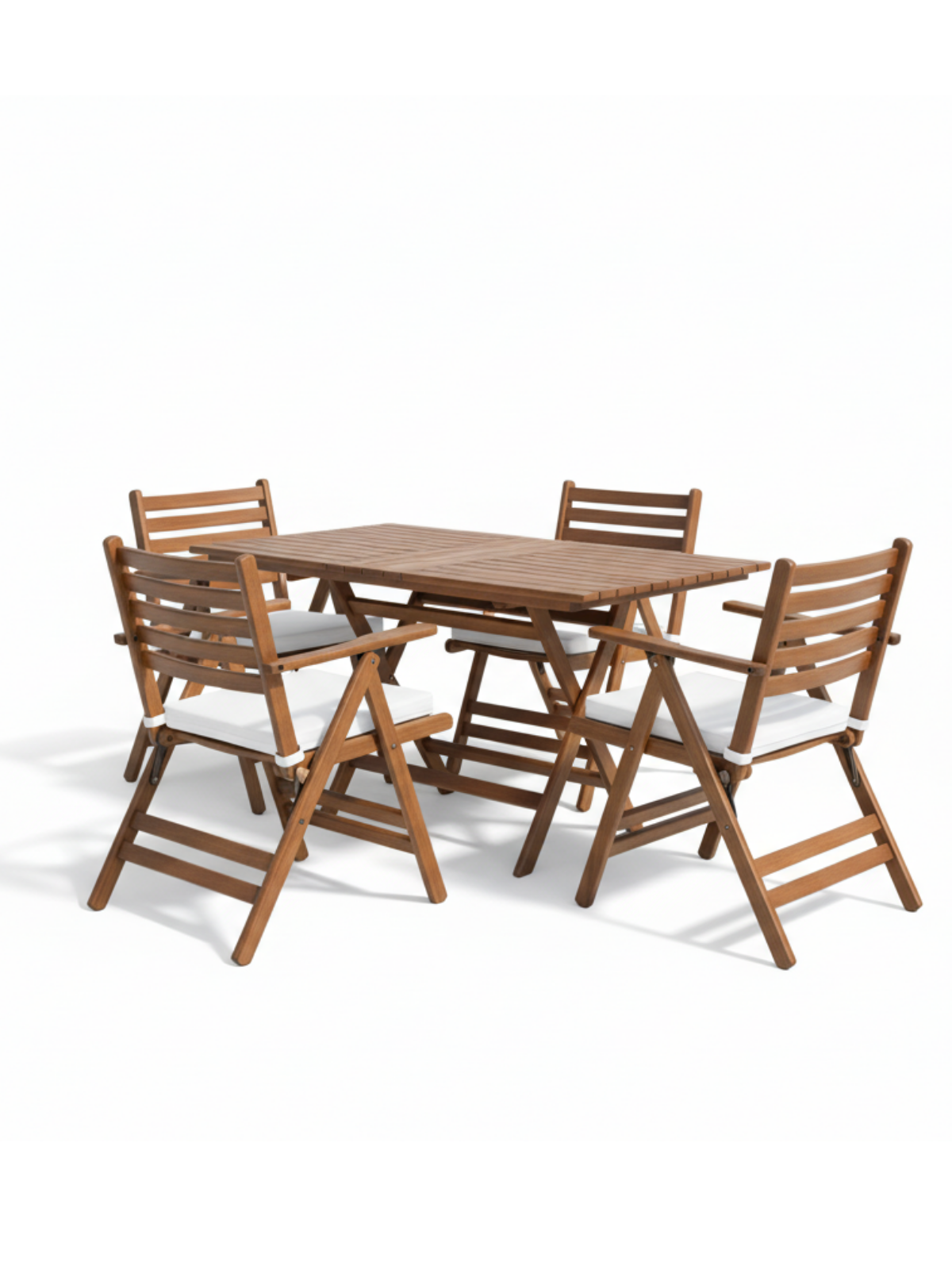 London 4'lü Minderli Bahçe Masa Sandalye Seti | Dayanıklı Masa Sandalye Takımı