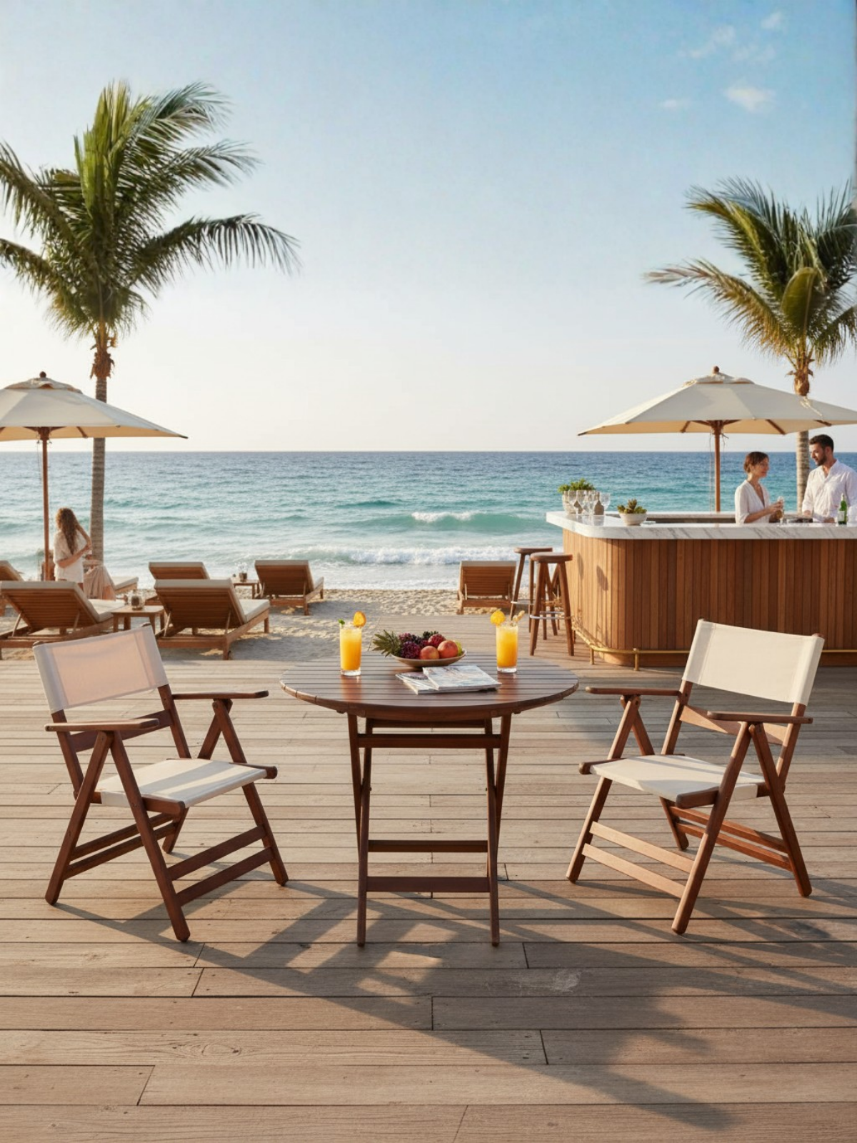 Atina PVC Katlanır Sandalye | Dış Mekana Dayanıklı Bahçe Mobilyası