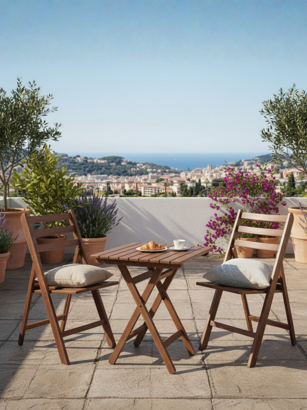 Katlanabilir Ahşap Sandalye | İspanya Modeli – Bahçe ve Balkon İçin Şık Tasarım