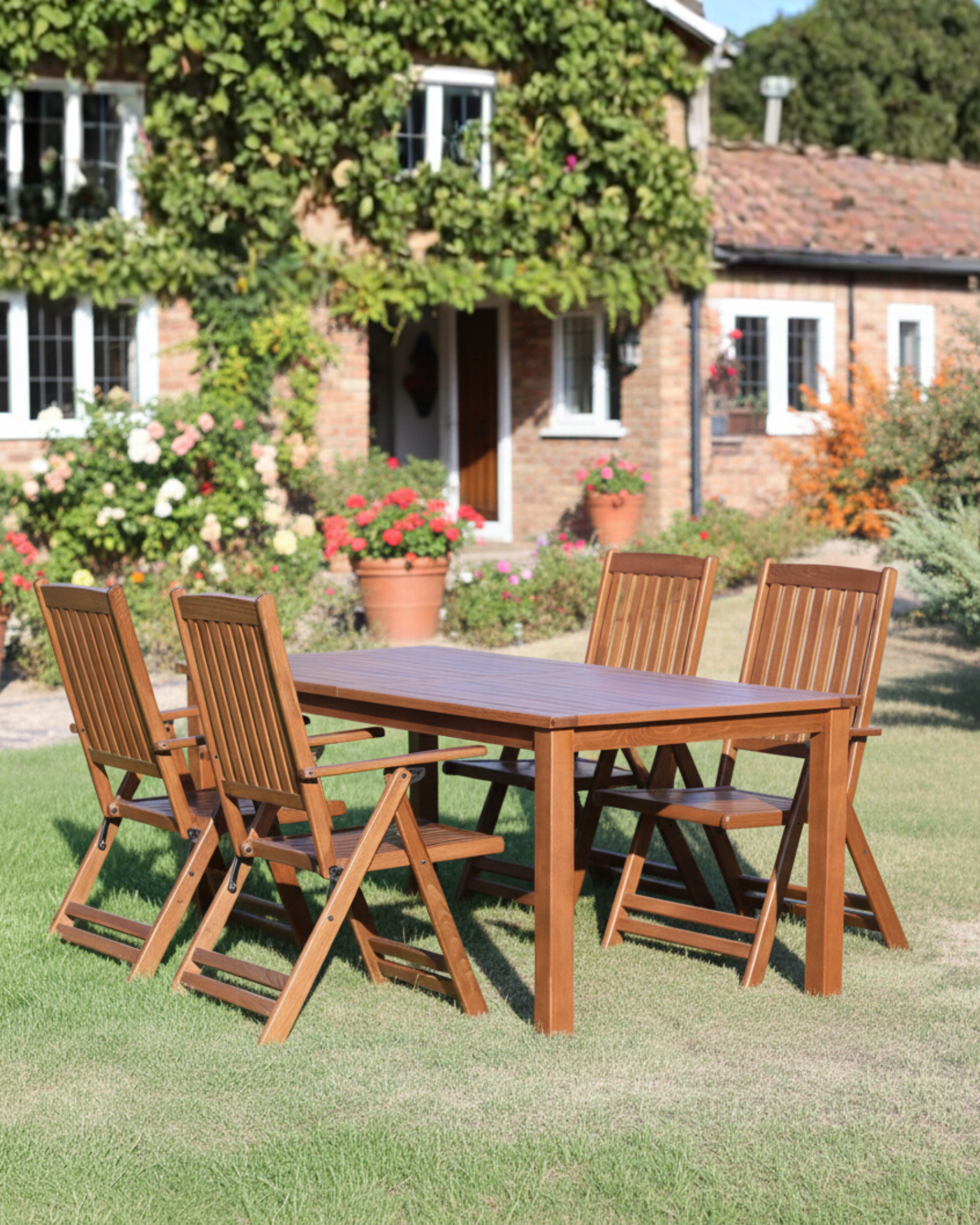 İstanbul Sabit Bahçe Masası 80x140 | Dayanıklı ve Şık Bahçe Mobilyası