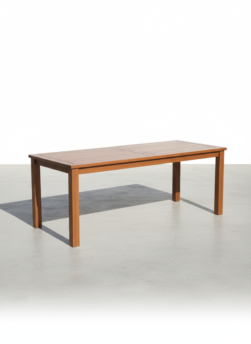 İstanbul Sabit Bahçe Masası 80x140 | Dayanıklı ve Şık Bahçe Mobilyası