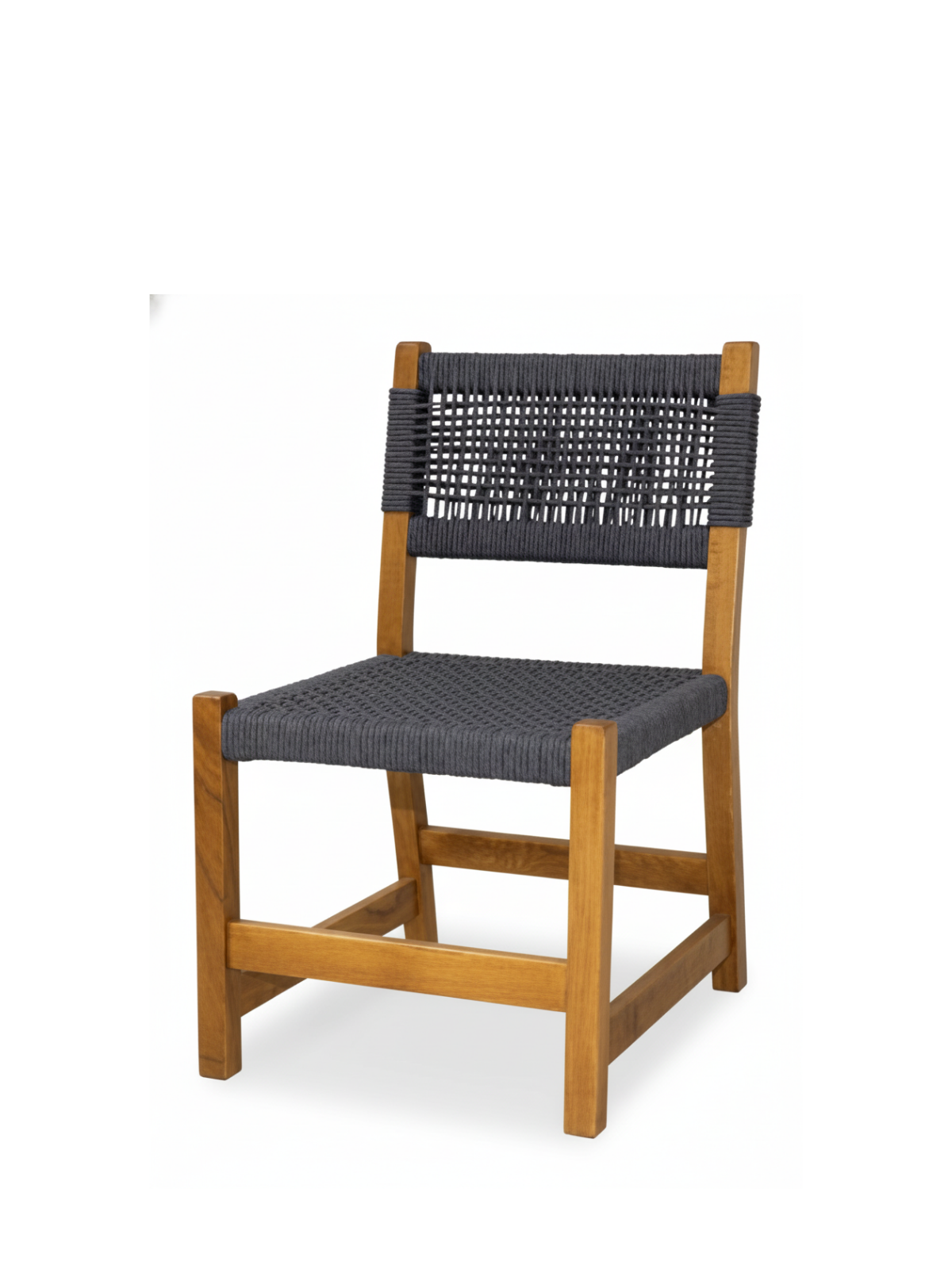 Maya Bahçe Sandalyesi Antrasit | Kestane Ağacı, El İşçiliği ve Dayanıklı Yapı