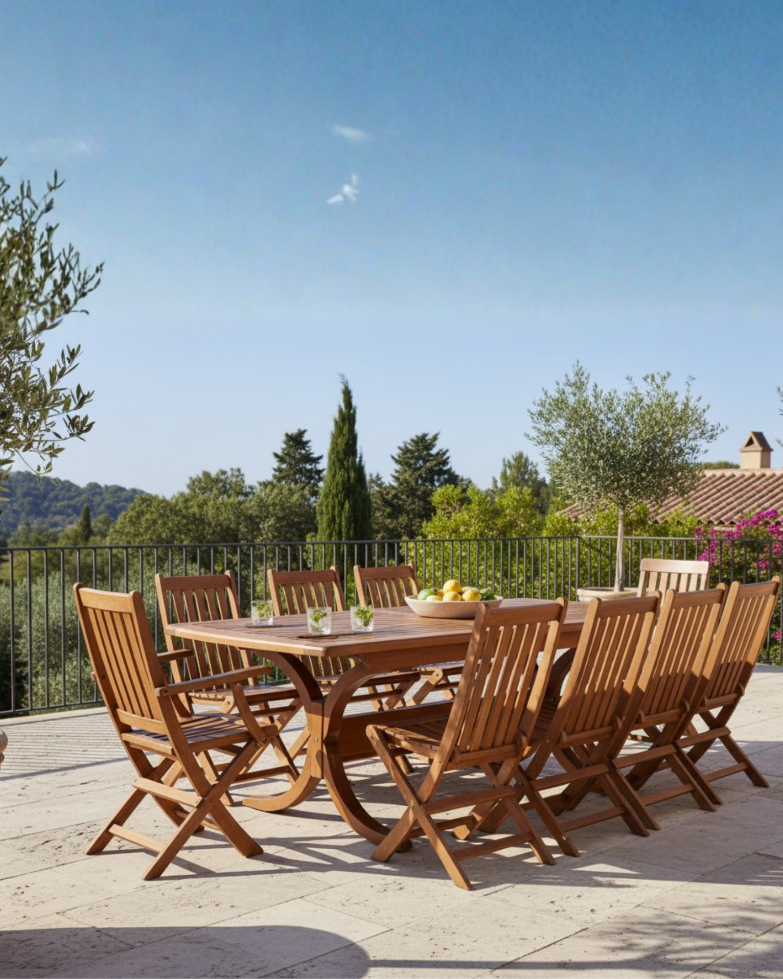 Palermo XL Dış Mekan Masa Sandalye Seti | Sağlam, Şık ve Uzun Ömürlü