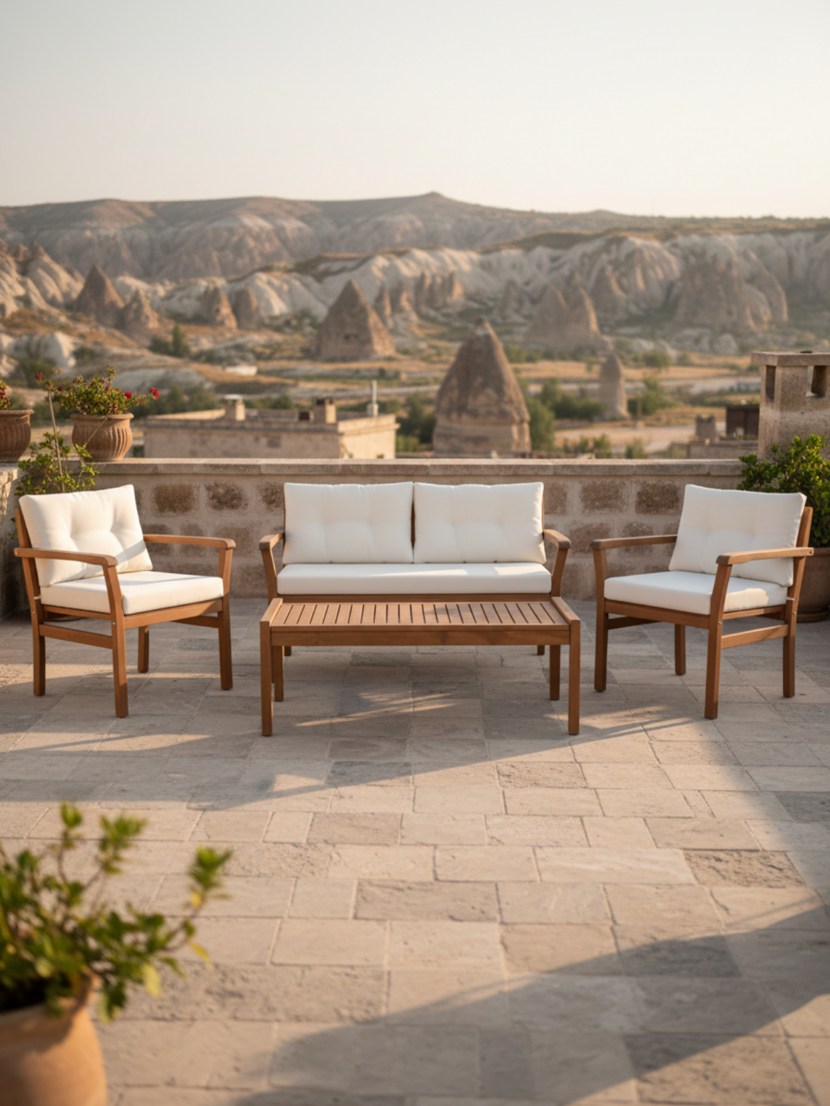 Paris Oturma Grubu | Dört Mevsim Şıklık ve Cayanıklılık Bir Arada - 2+1+1-Sehpa