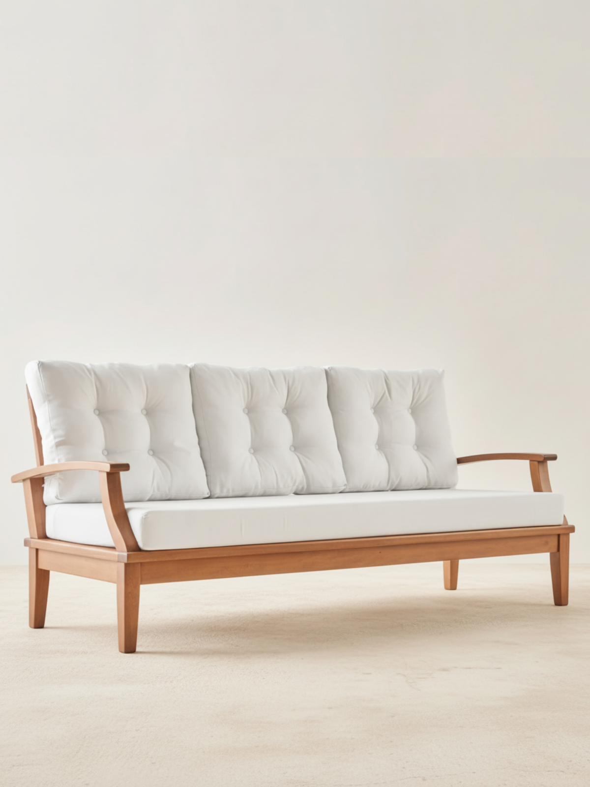 İstanbul Oturma Grubu | Gürgen Ağacından Dayanıklı ve Şık Bahçe Mobilyası - 3+1+1+Sehpa+Minder