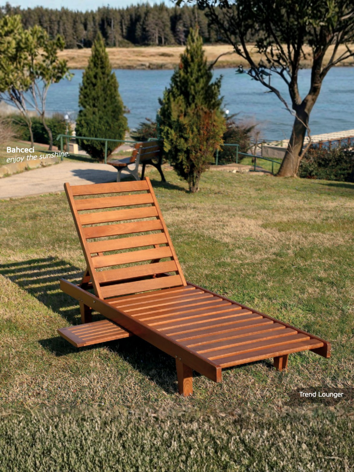 Trend Ahşap Şezlong | Doğal, Sağlam ve Uzun Ömürlü