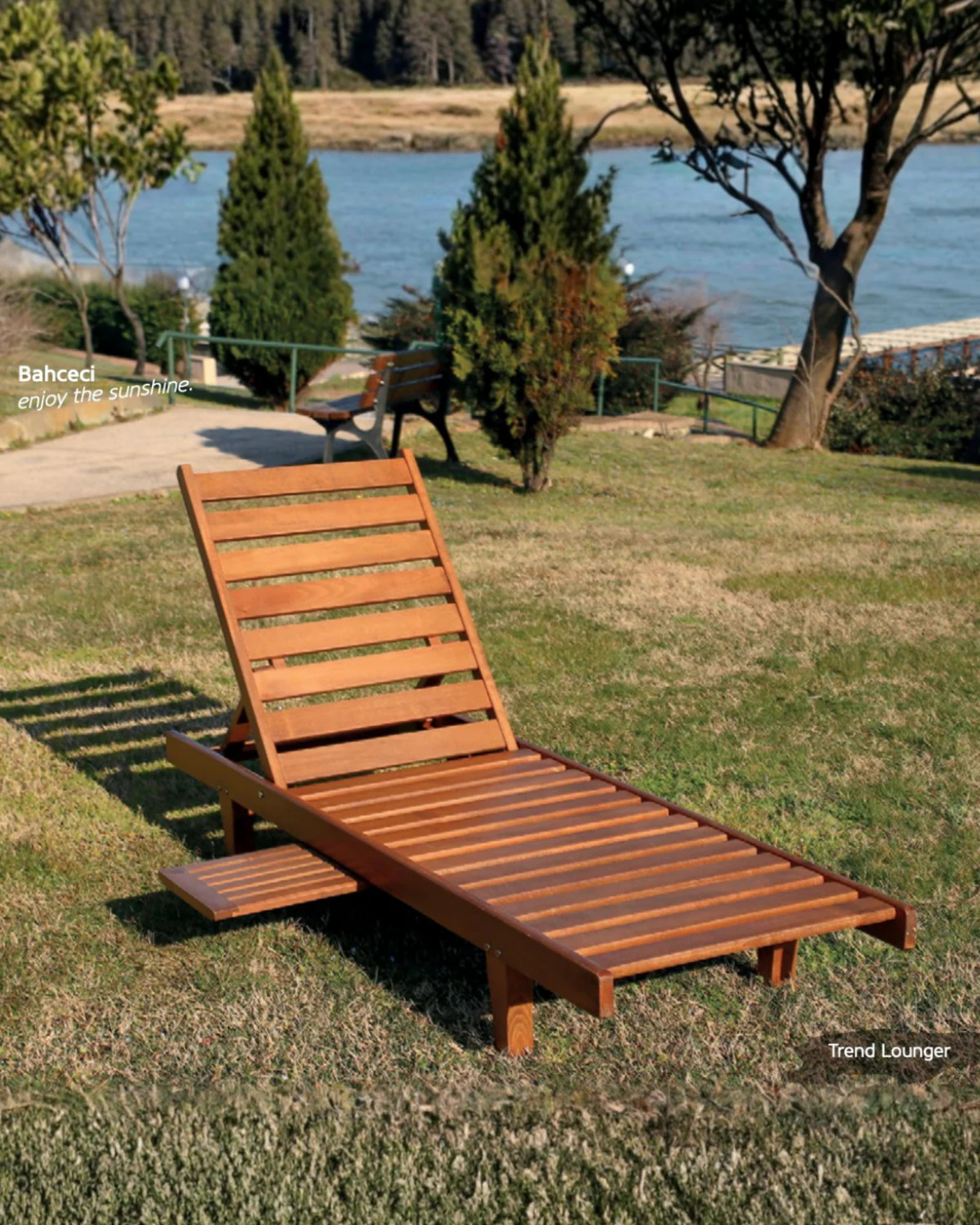 Trend Ahşap Şezlong