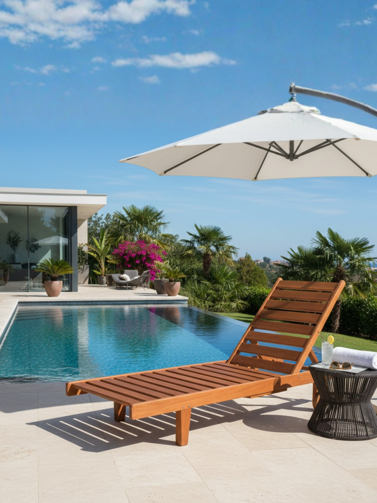 Trend Ahşap Şezlong | Doğal, Sağlam ve Uzun Ömürlü