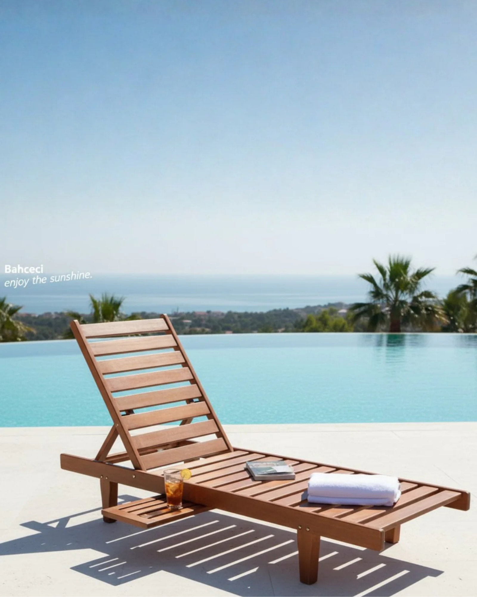 Trend Ahşap Şezlong
