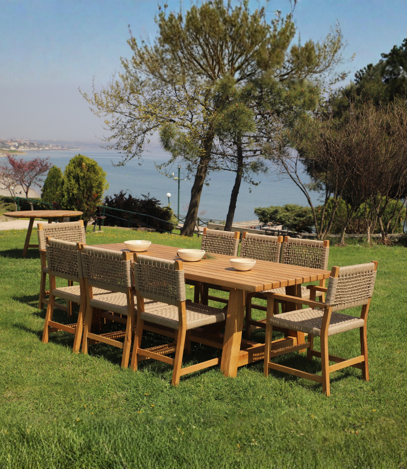 Maya Masa Sandalye Seti 8 Kişilik - 100 × 240 cm