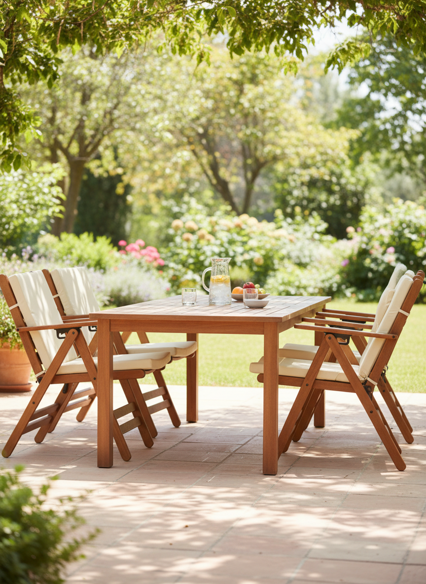 Madrid Minderli Sandalye | Katlanabilir, Konforlu ve Uzun Ömürlü