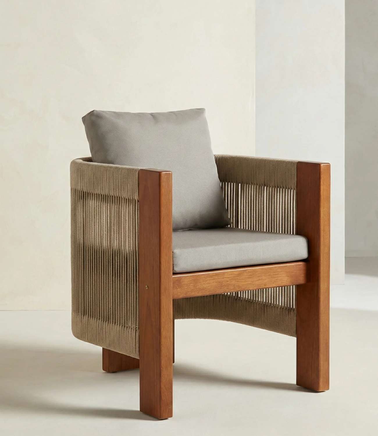 Tokyo İp Örgü Detaylı Sandalye